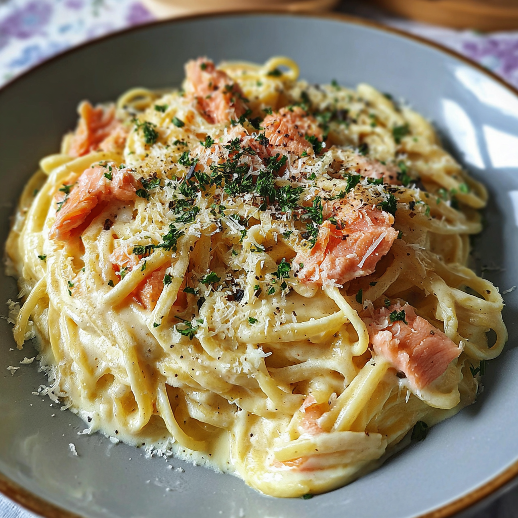 Smoked Salmon Carbonara