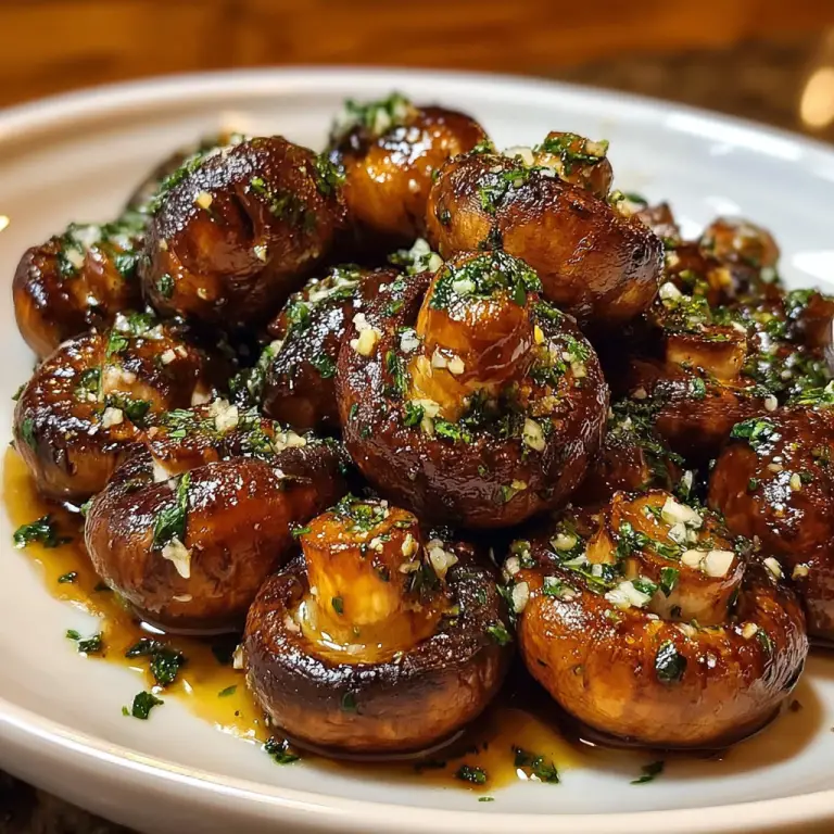 Honey and Garlic Roasted Mushrooms