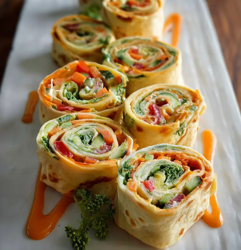 Fresh Vegetable Tortilla Roll Ups