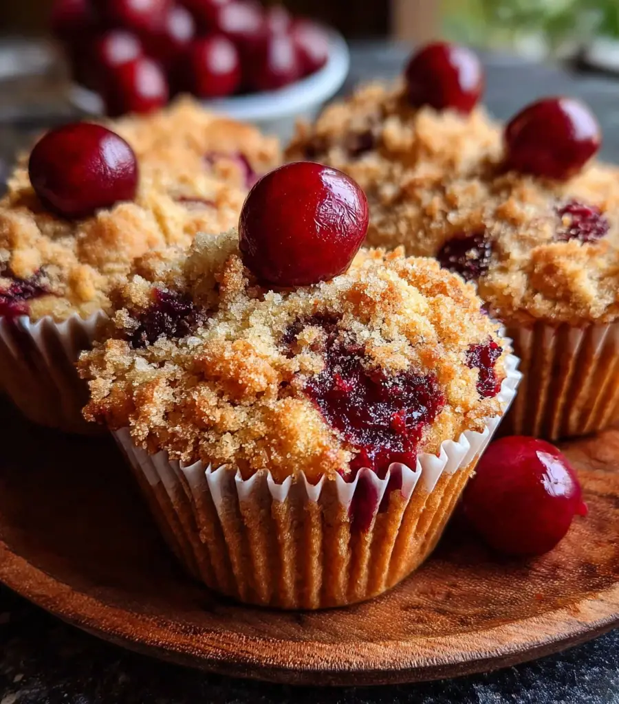 Cherry Cobbler Muffins