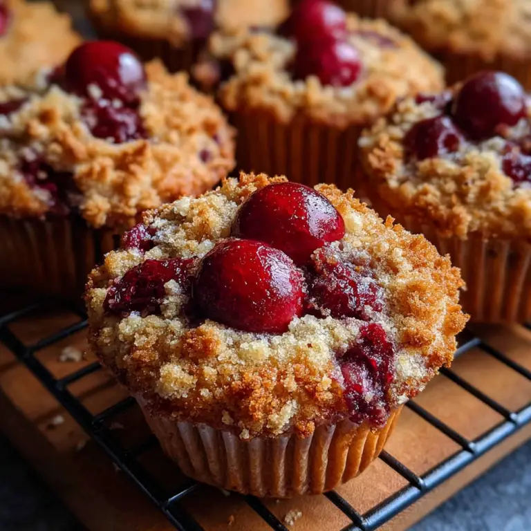 Cherry Cobbler Muffins