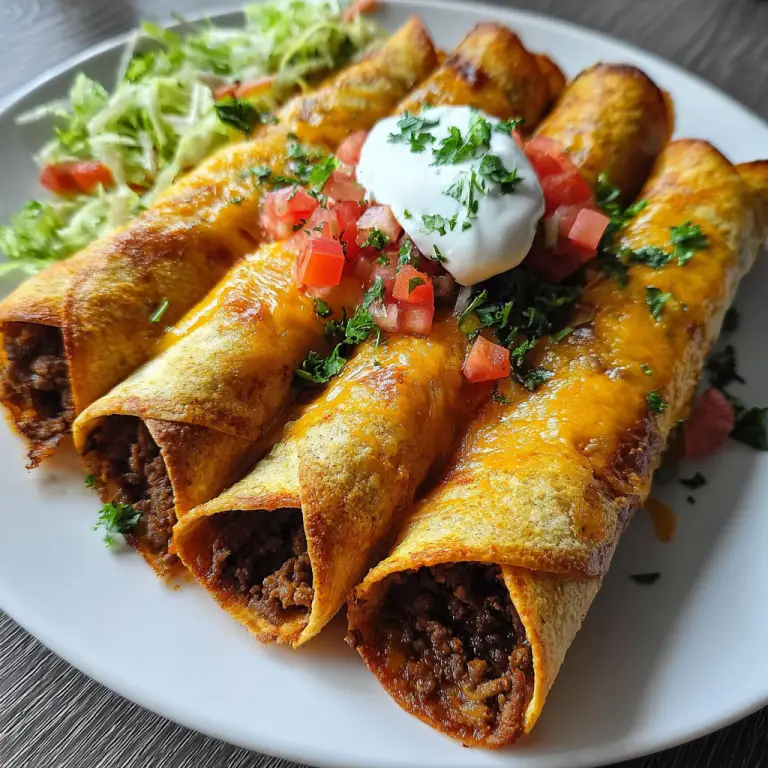 Oven-Baked Beef Taquitos