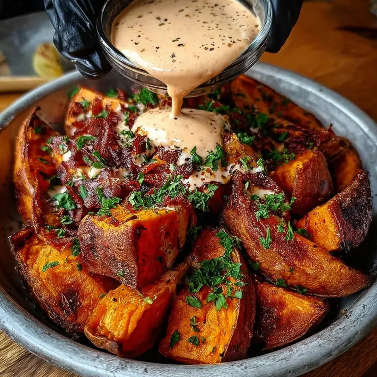 Smoky Roasted Sweet Potatoes with Chipotle Mayo