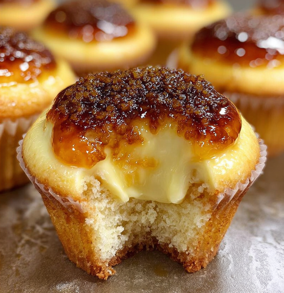 Vanilla Bean Crème Brûlée Cupcakes