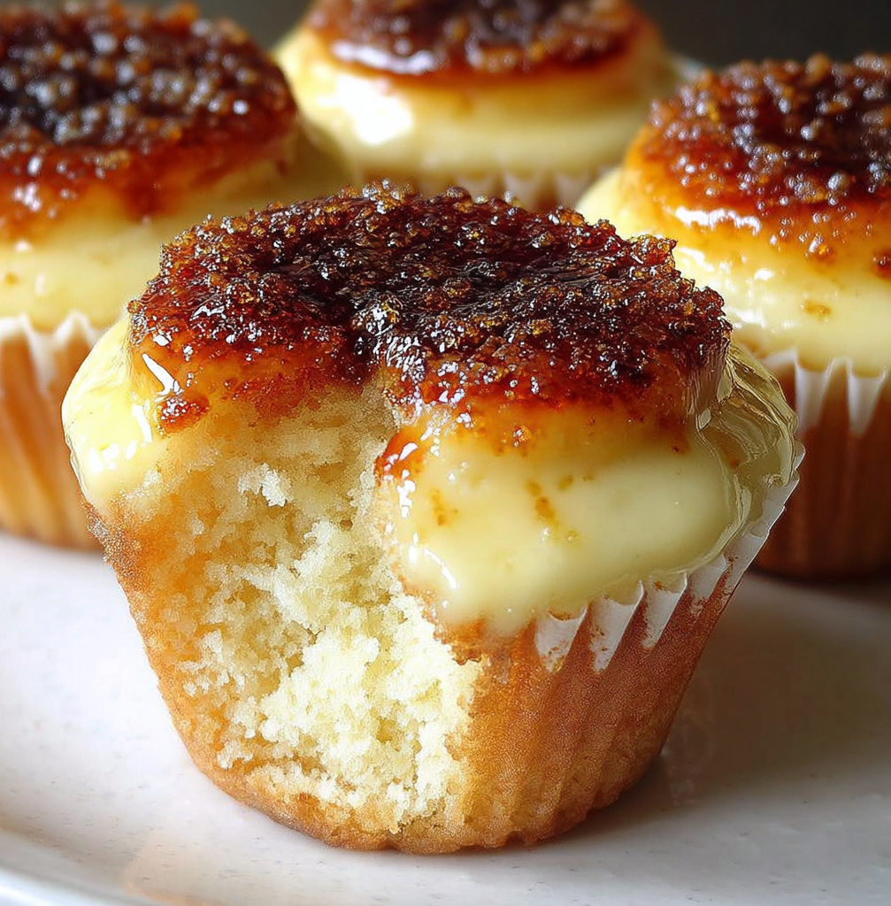 Vanilla Bean Crème Brûlée Cupcakes