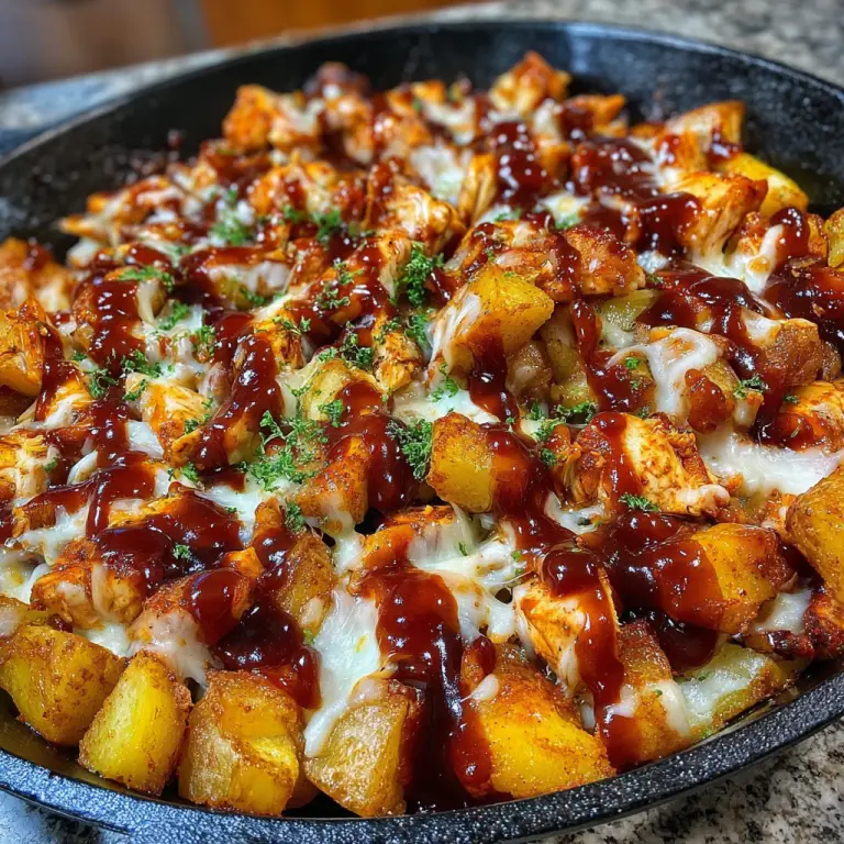 BBQ Chicken Potato Skillet