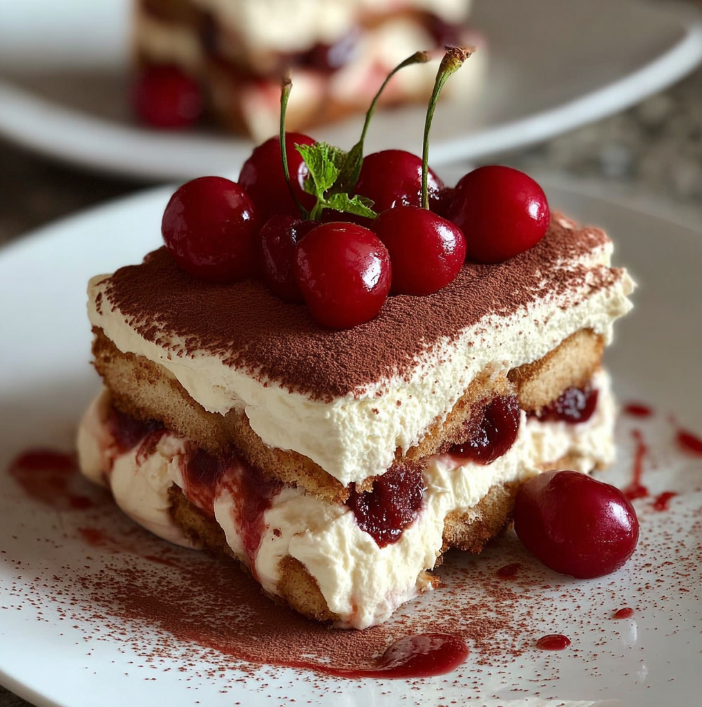 Cherry Amaretto Tiramisu