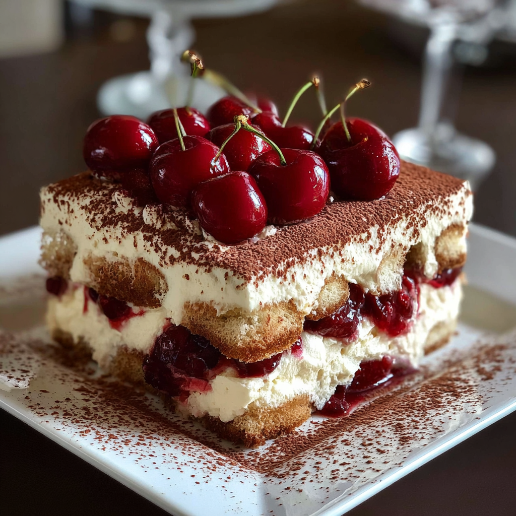 Cherry Amaretto Tiramisu