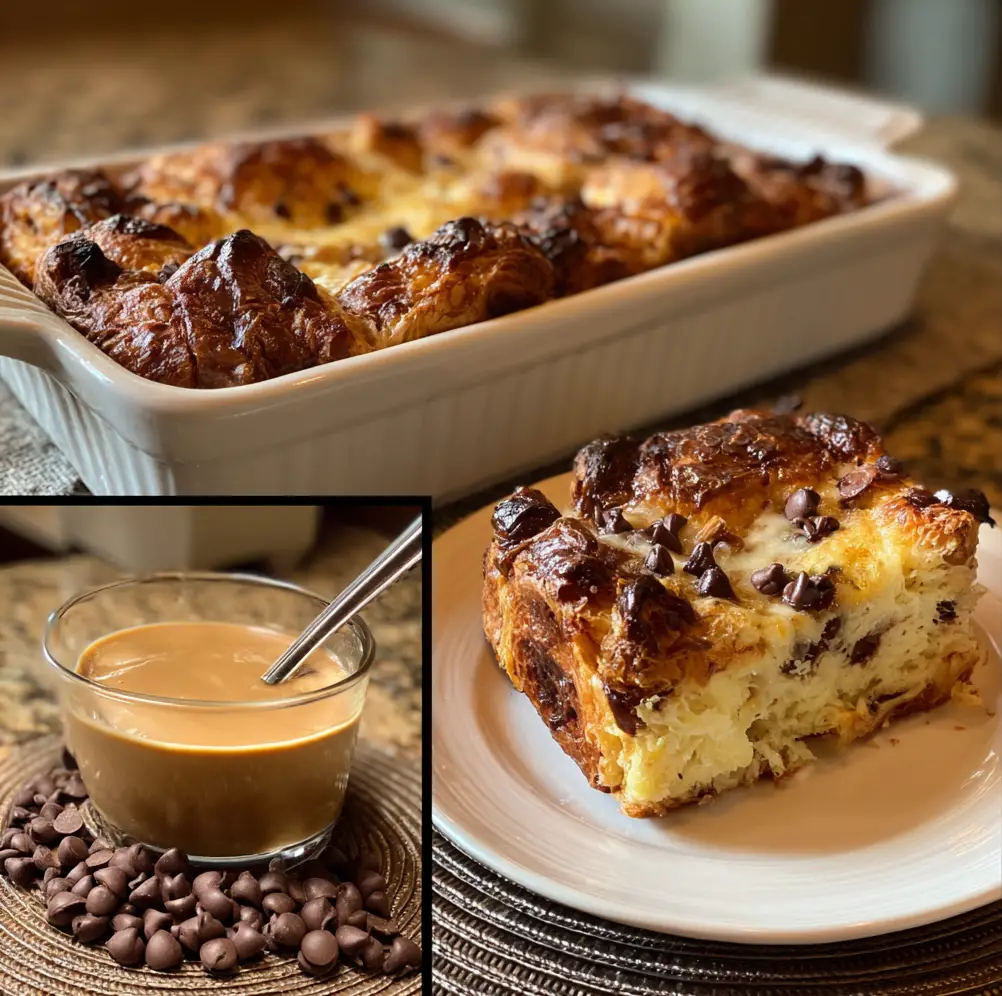 Chocolate Croissant Breakfast Bake