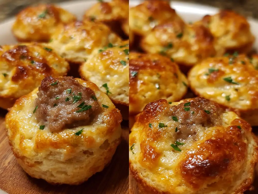Sausage Cream Cheese Biscuit Bites