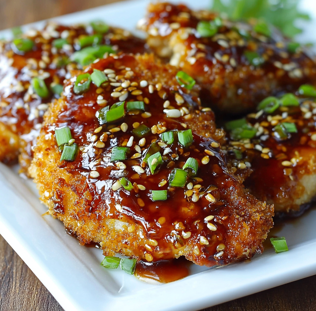 Double Crunch Honey Garlic Chicken Breasts