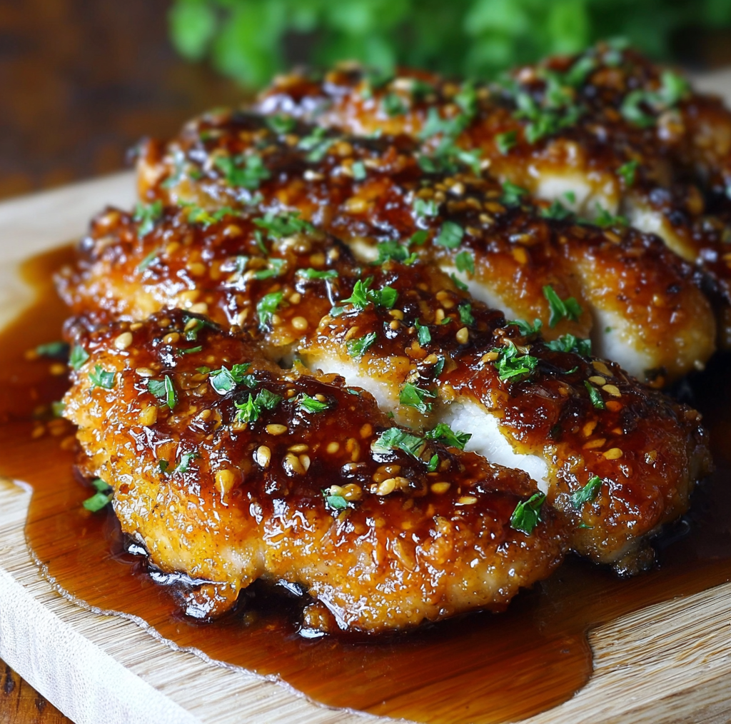 Double Crunch Honey Garlic Chicken Breasts