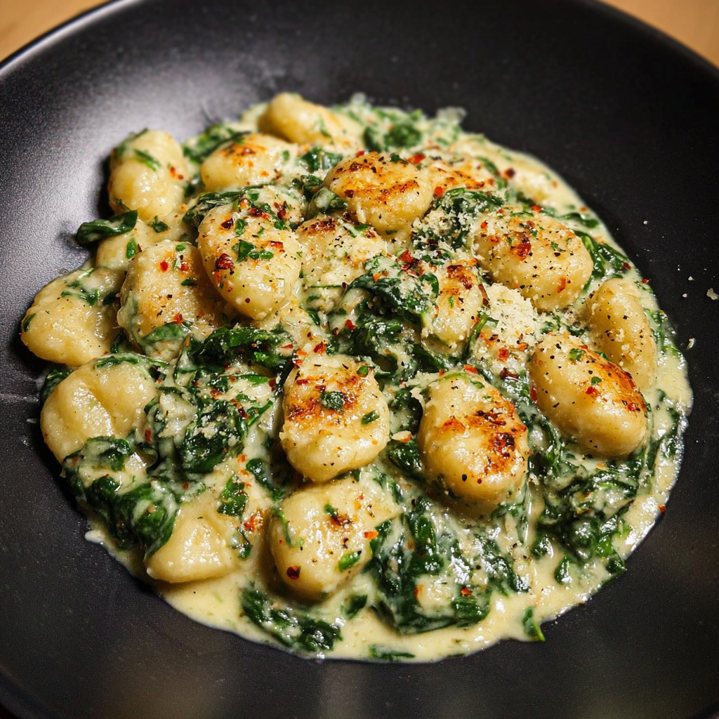 Parmesan Spinach Gnocchi