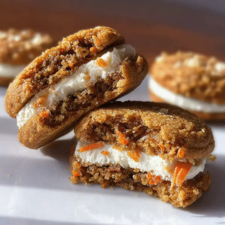 Carrot Cake Cookie Sandwiches