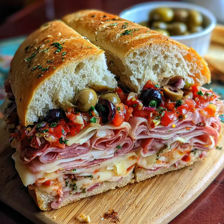Italian Muffuletta Sandwich