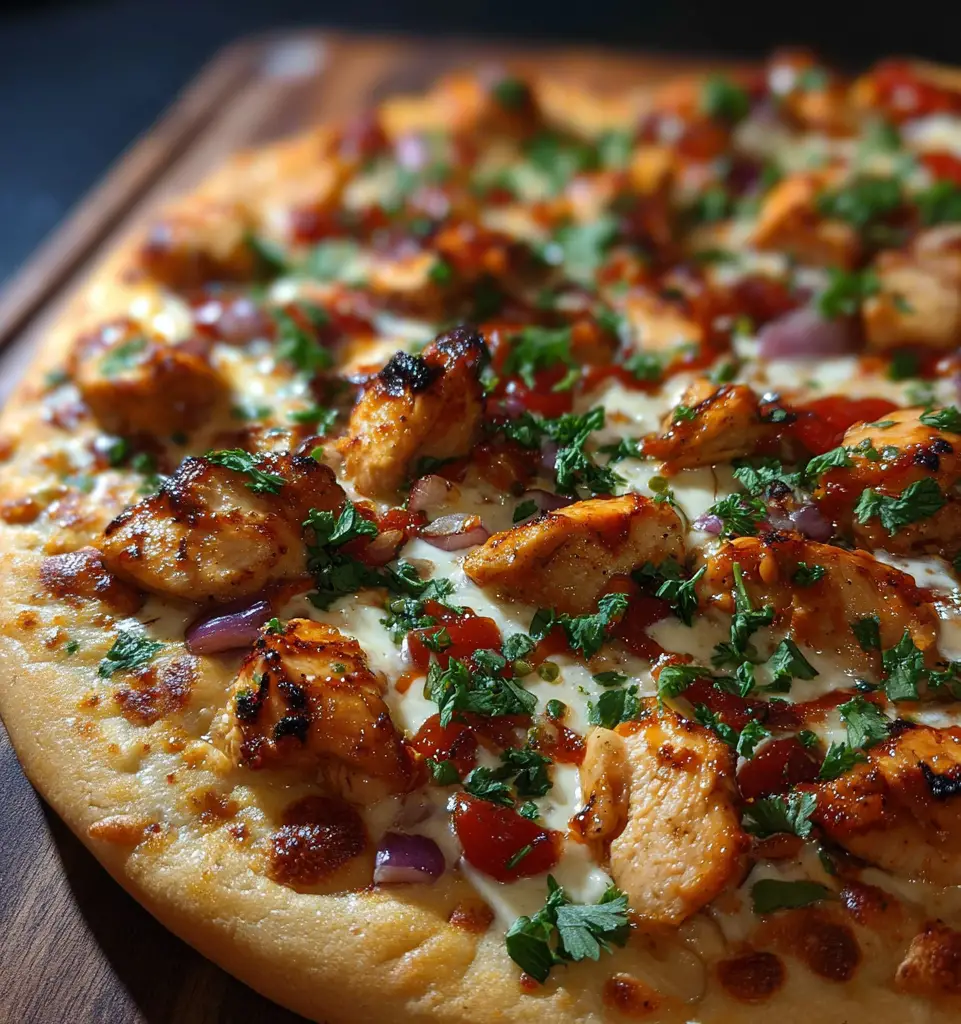 Wholesome Grilled Chicken Pizza