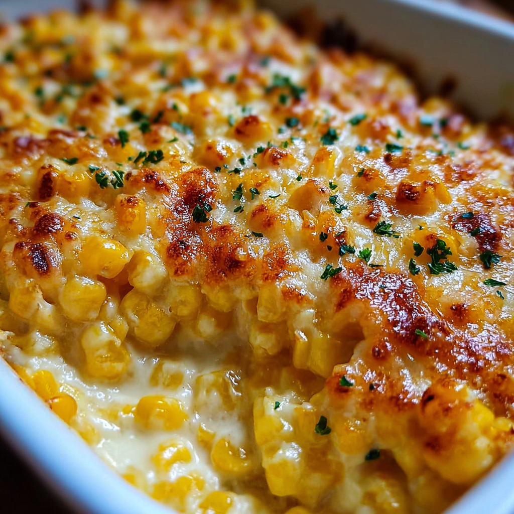 White Cheddar Baked Corn