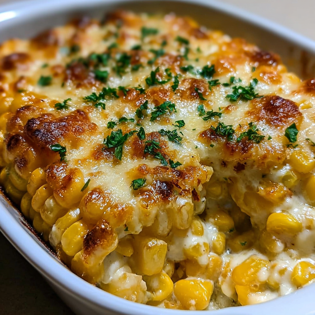 White Cheddar Baked Corn